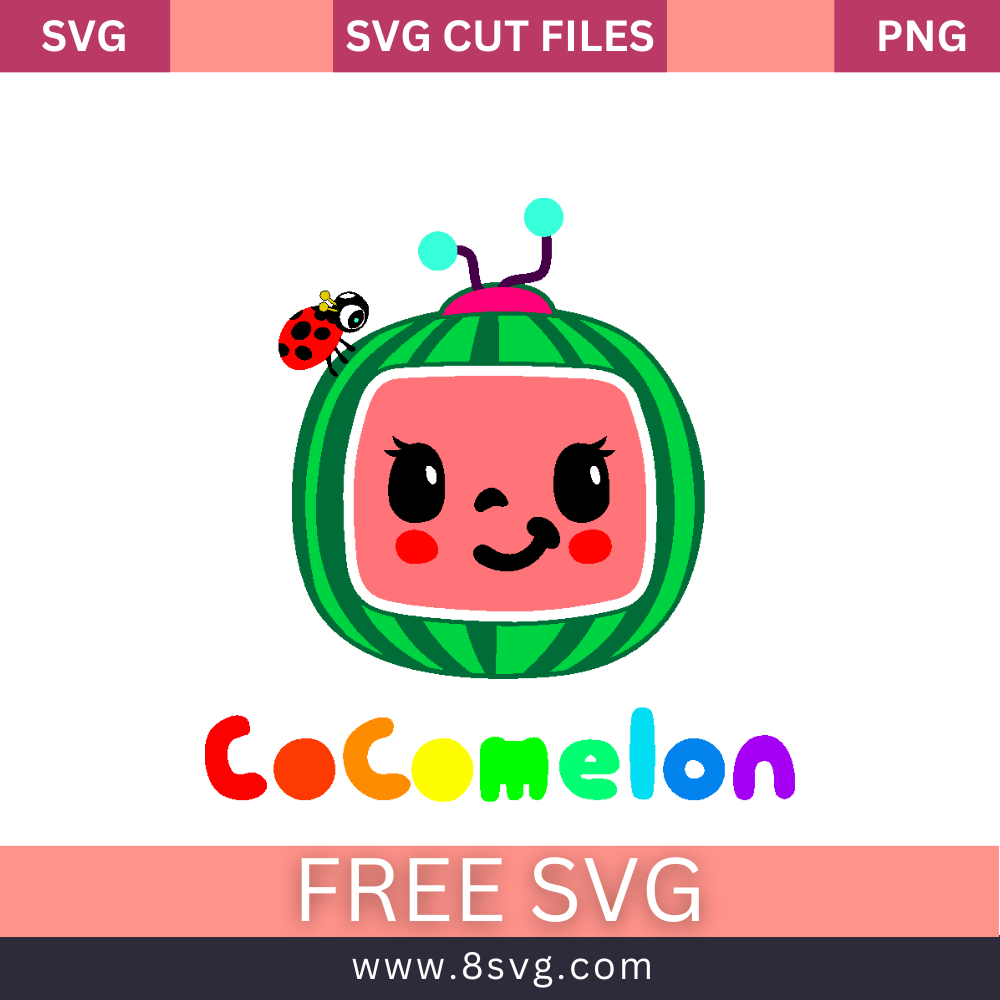 Cocomelon Svg Free Download Cut File for Cricut or Silhouette – 8SVG