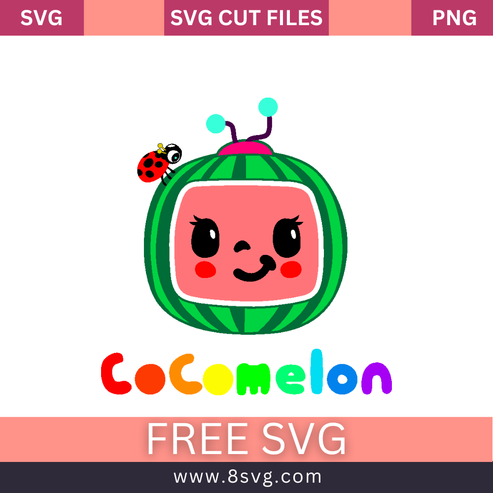 Cocomelon Svg Free Cut File For Cricut Download- 8SVG