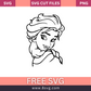 Disney Princess elsa Svg Free Cut File for cricut- 8SVG