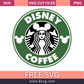 Disney Starbucks SVG Free Cut File For Cricut