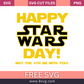Happy Star Wars Day SVG Free for Cricut & Silhouette- 8SVG