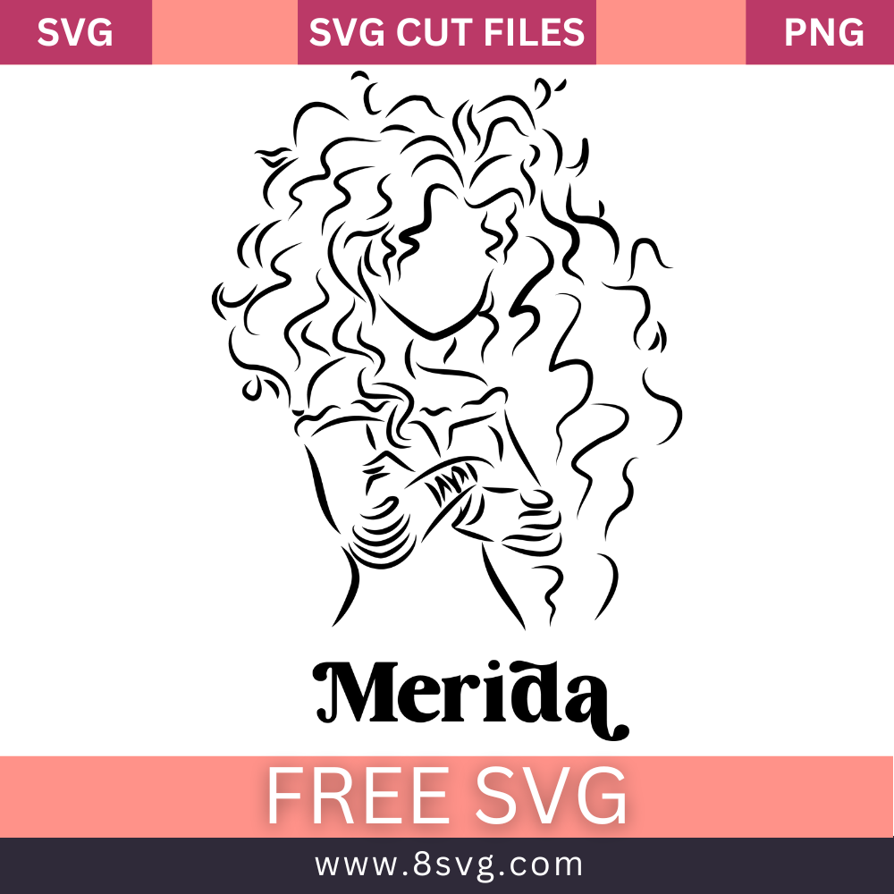Disney Princess Merida Svg Free Cut File For Cricut – RNOSA LTD | 8SVG