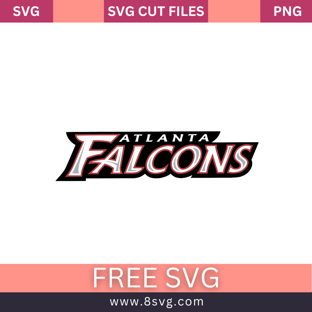 NFL Atlanta Falcons SVG Free Cut File for Cricut- 8SVG