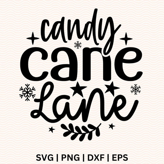 Candy Cane Lane SVG - Free file for Cricut & Silhouette-8SVG