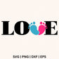 Love baby feet SVG File for Cricut or Silhouette