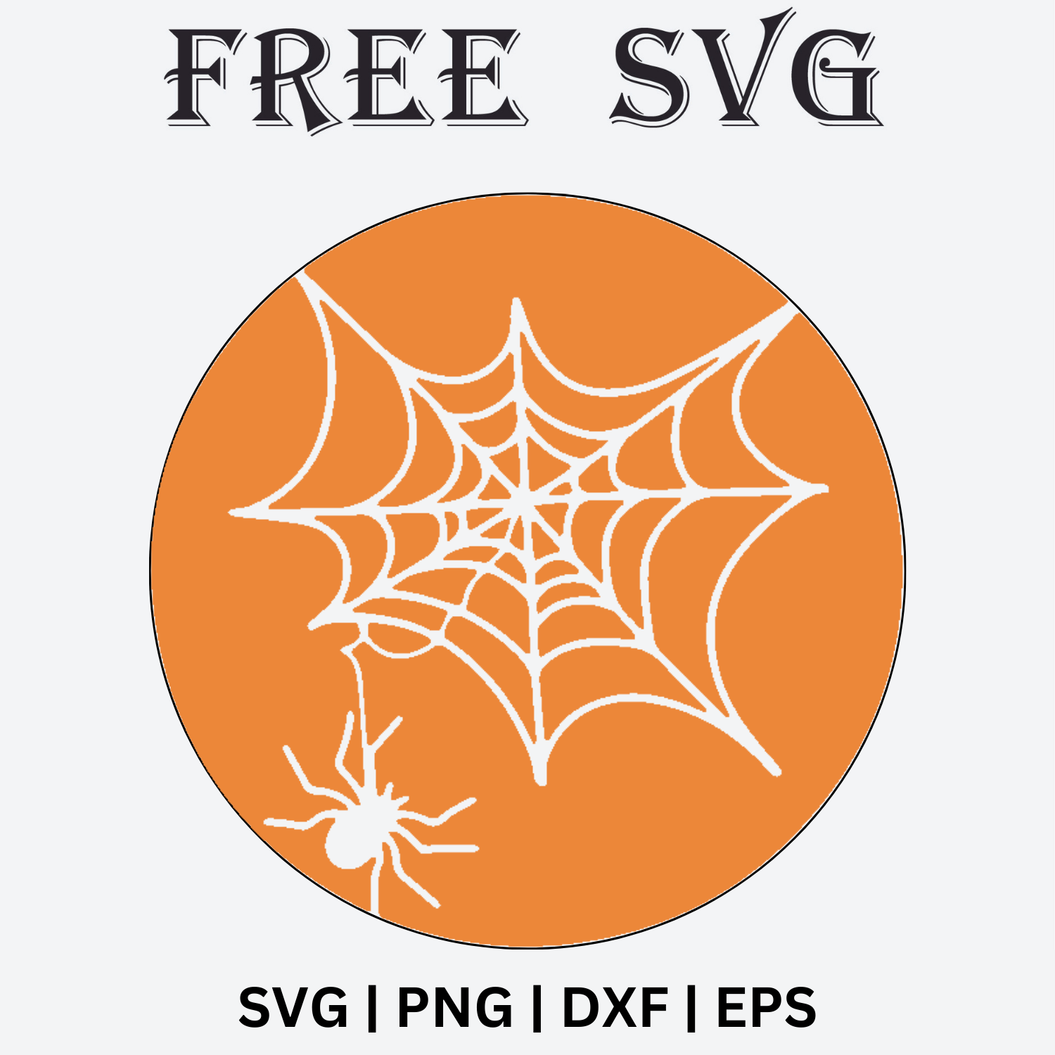 Spider Orange Halloween keychain SVG free and PNG-8SVG