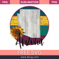 Sunflower State ARIZONA Sublimation Free PNG Download