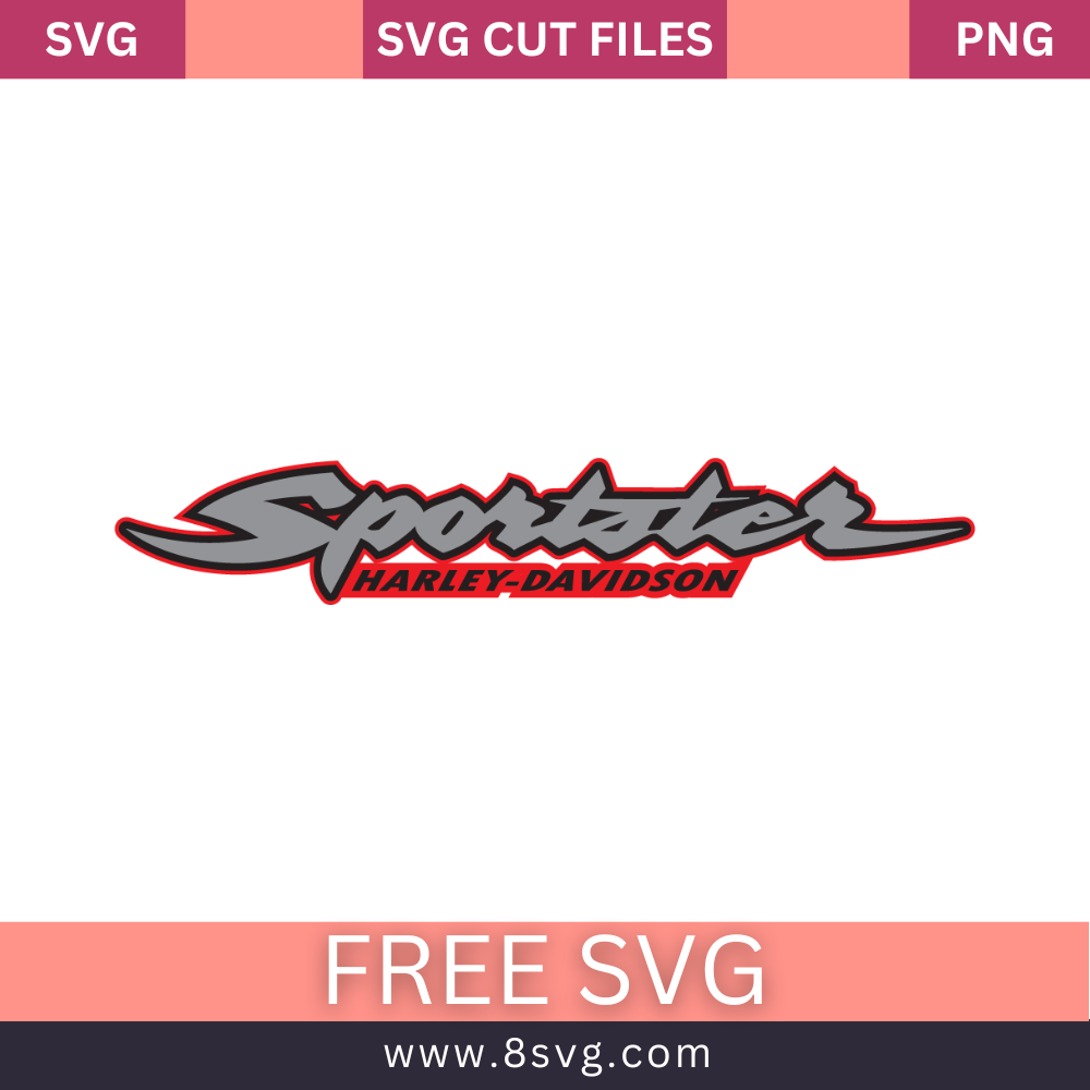 Harley davidson sportster decals SVG Free And Png Download- 8SVG