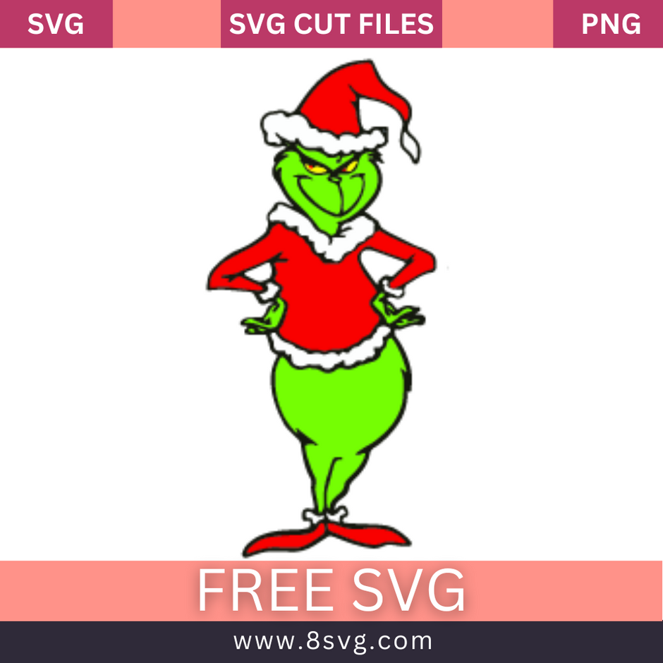 Free Grinch SVG - Cut Files for Cricut | 8SVG – 8SVG