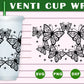Boho Butterfly Venti Cup Wrap SVG Free And Png Download- 8SVG