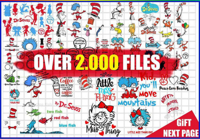 Dr Seuss Bundle SVG- 8SVG