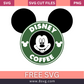 Disney Mickey Mouse Starbucks Coffee SVG Free Cut File- 8SVG