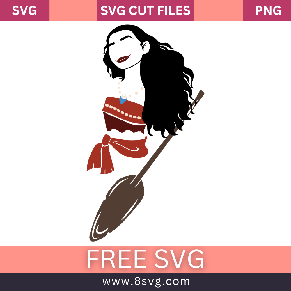 Disney Princess Moana and Raya Svg Free Cut File- 8SVG