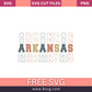 Arkansas stack retro vintage SVG Free PNG Download