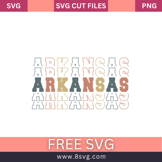 Arkansas stack retro vintage SVG Free PNG Download-8SVG