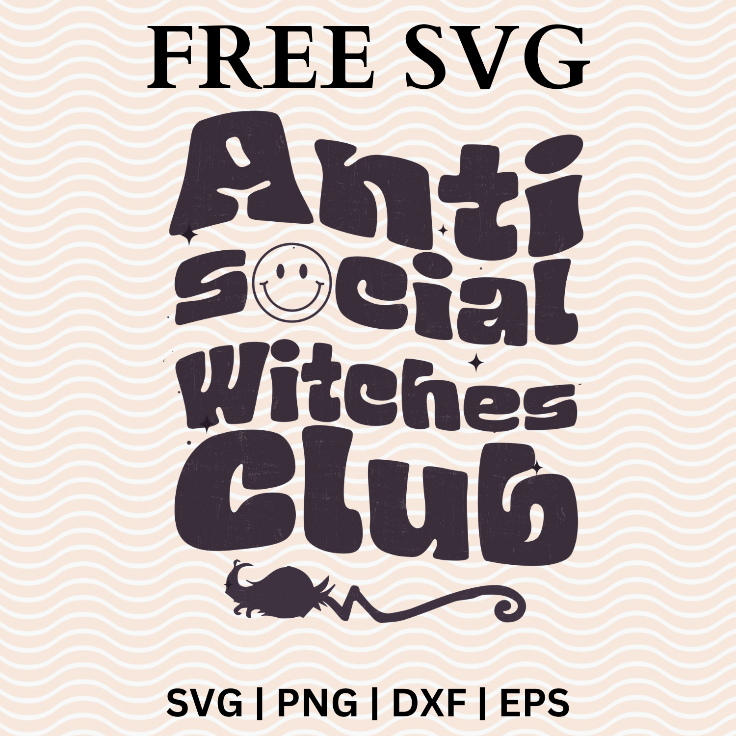 Anti Social Witches Club SVG Free File and PNG For Cricut & Silhouette-8SVG