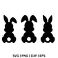 Easter Bunny silhouette SVG Free cut file and PNG for Cricut or Silhouette-8SVG