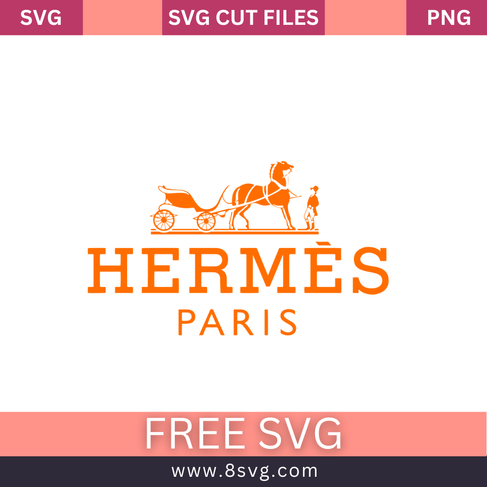 Hermès Paris SVG Free Cut File for Cricut- 8SVG