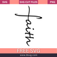 Faith Cross Svg Free Cut File For Cricut- 8SVG