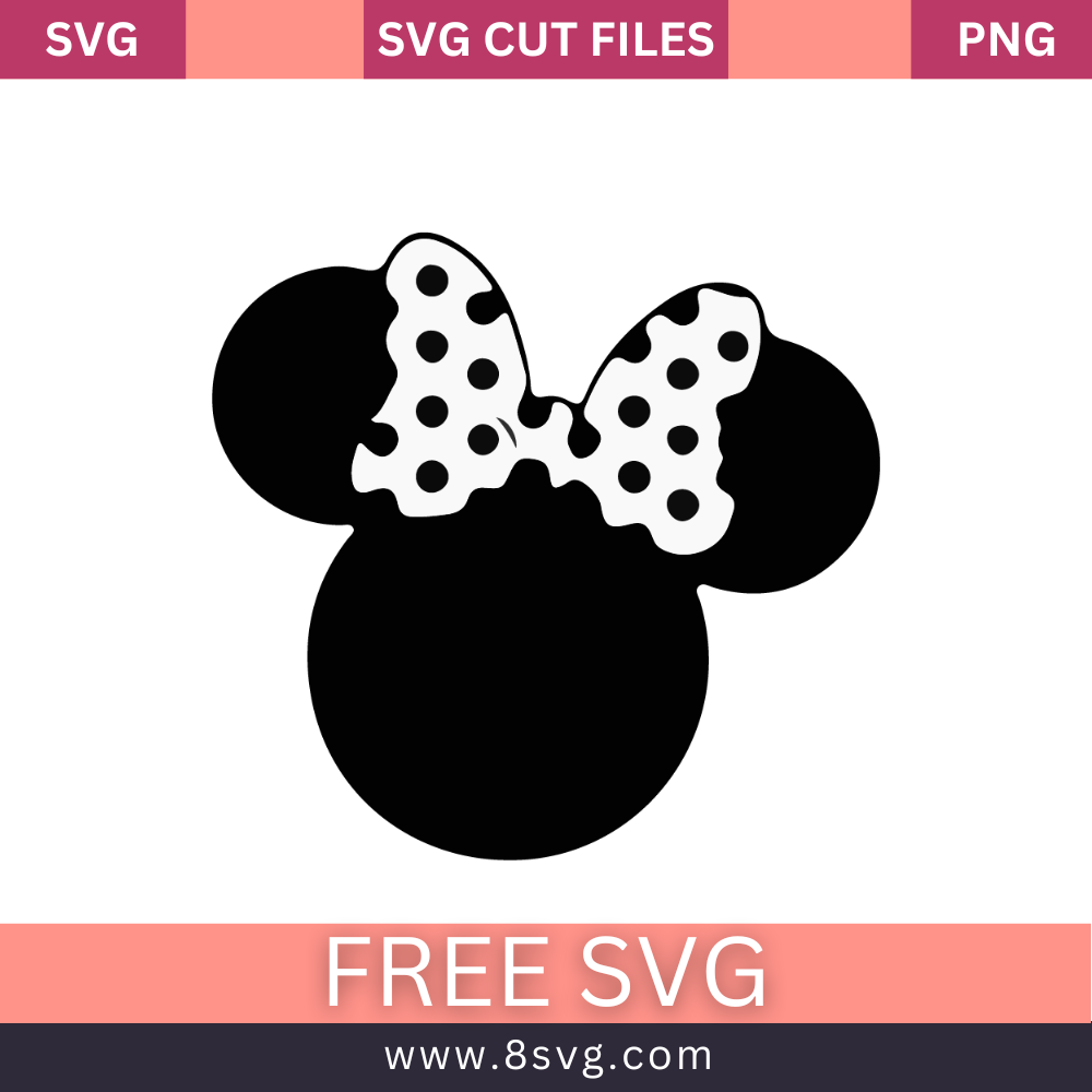 Disney Minnie Disney SVG Free Cut File For Cricut- 8SVG