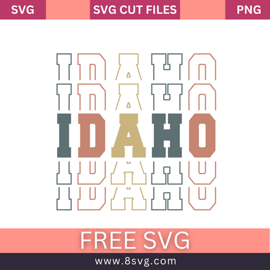 Idaho State SVG Free Png Download File For Cricut