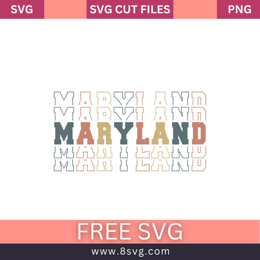 maryland stack retro vintage SVG Free And Png Download