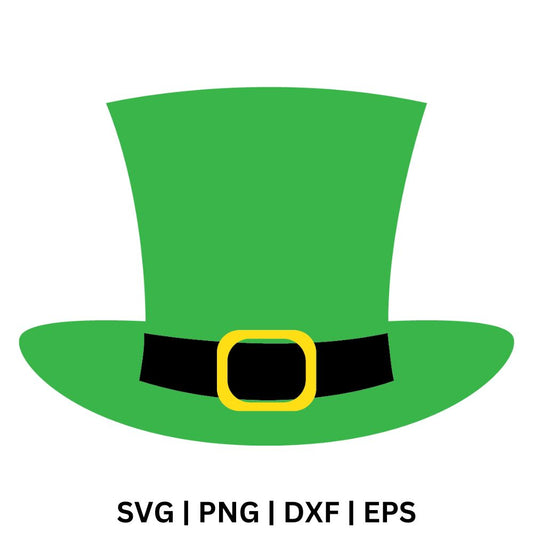 St. Patrick's Leprechaun Hat SVG Free Cut File for Cricut & PNG