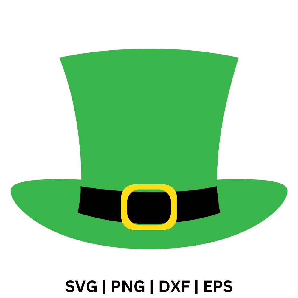 St. Patrick's Leprechaun Hat SVG Free Cut File for Cricut & PNG-8SVG