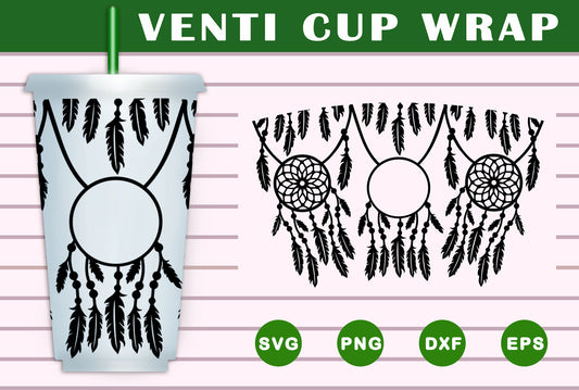 Starbucks Cup Wrap SVG Full Wrap Template (691825)
