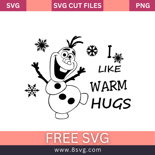 Olaf Outline Svg Free Cut File For Cricut- 8SVG