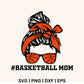 Basketball Mom Messy Bun SVG Free - Layered Cut File for Cricut