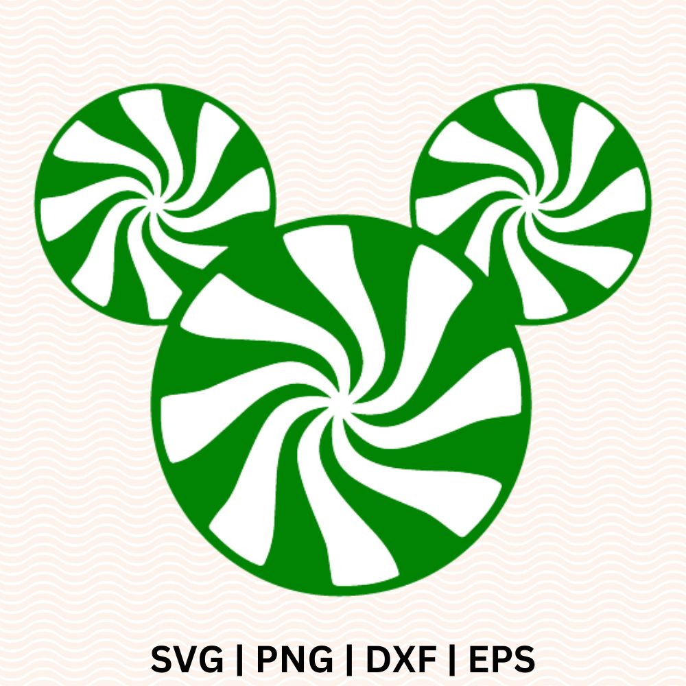 Disney Mickey Candy Cane SVG - Free file for Cricut & Silhouette-8SVG