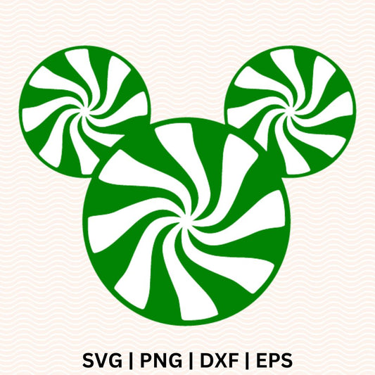 Disney Mickey Candy Cane SVG - Free file for Cricut & Silhouette-8SVG