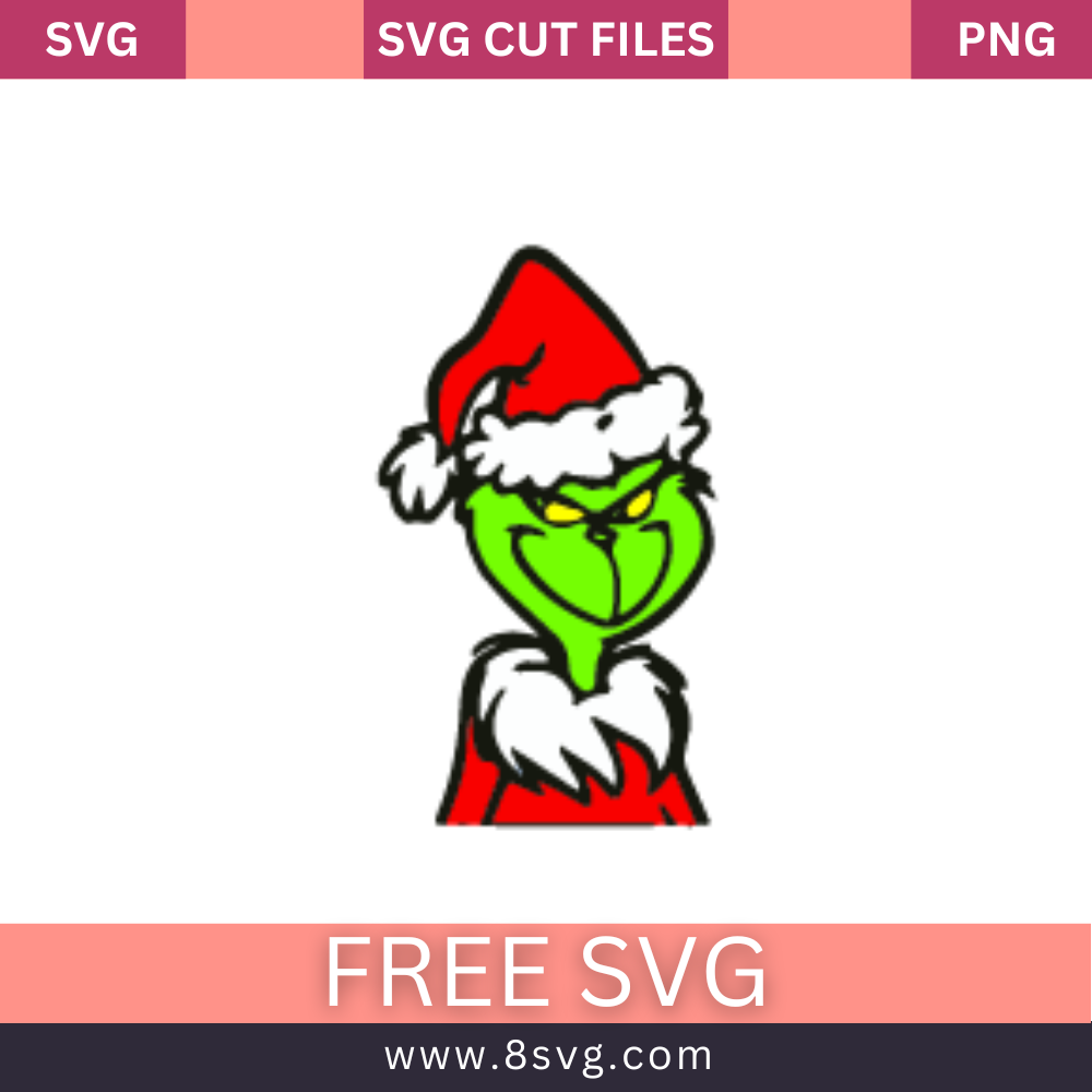Grinch Smile Svg Free Cut File For Cricut- 8SVG