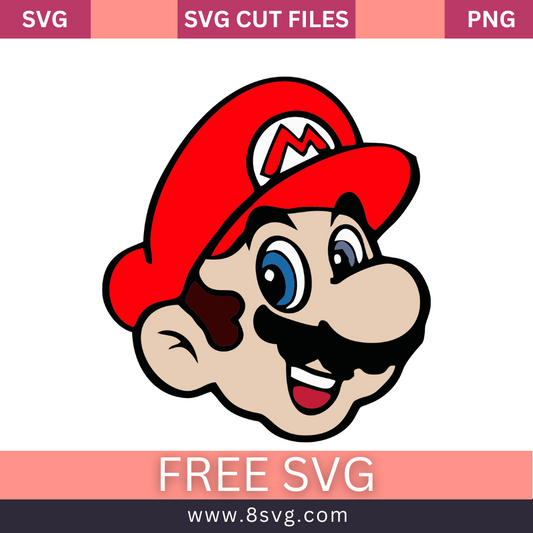 Super Mario Logo, Symbol, Meaning Svg Free Cut File- 8SVG