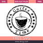 Coffee Time SVG Free Cut File for Cricut- 8SVG