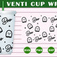 Boo Ghost Full Wrap Tumbler SVG Free And Png Download- 8SVG