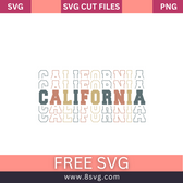 california stack retro vintage SVG Free PNG Download – RNOSA LTD | 8SVG