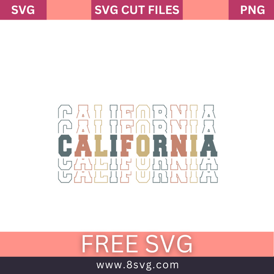 california stack retro vintage SVG Free PNG Download-8SVG