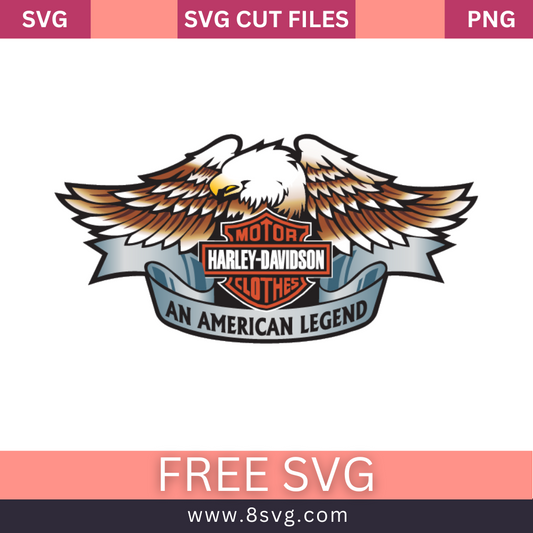 Motor Clothes Harley-Davidson An American Legend SVG Free Cut File- 8SVG