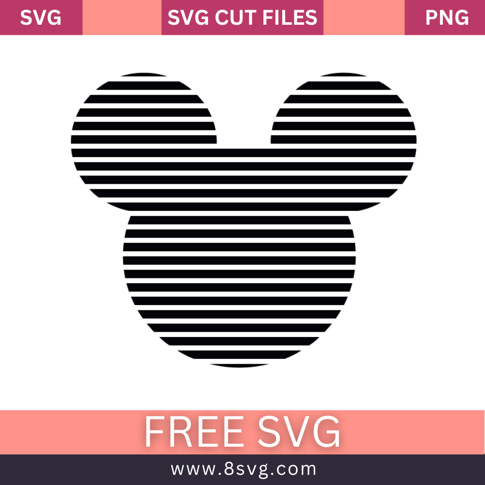 Mickey Disney Land SVG Free Cut File for Cricut- 8SVG