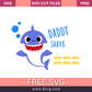 Daddy Shark Svg Free Cut File For Cricut- 8SVG