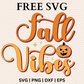 Fall Vibes Svg Free For Cricut or Silhouette & PNG Free Download-8SVG