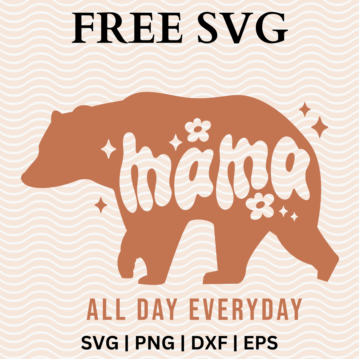 Mama Bear SVG Free File and PNG For Cricut & Silhouette-8SVG
