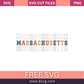 Massachusetts stack retro vintage SVG Free And Png Download
