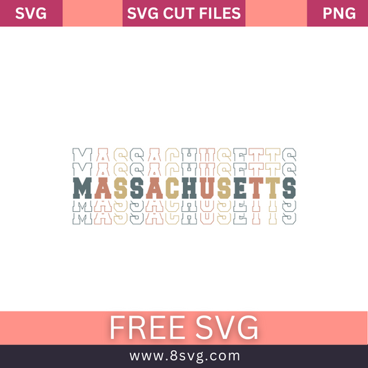 Massachusetts stack retro vintage SVG Free And Png Download-8SVG