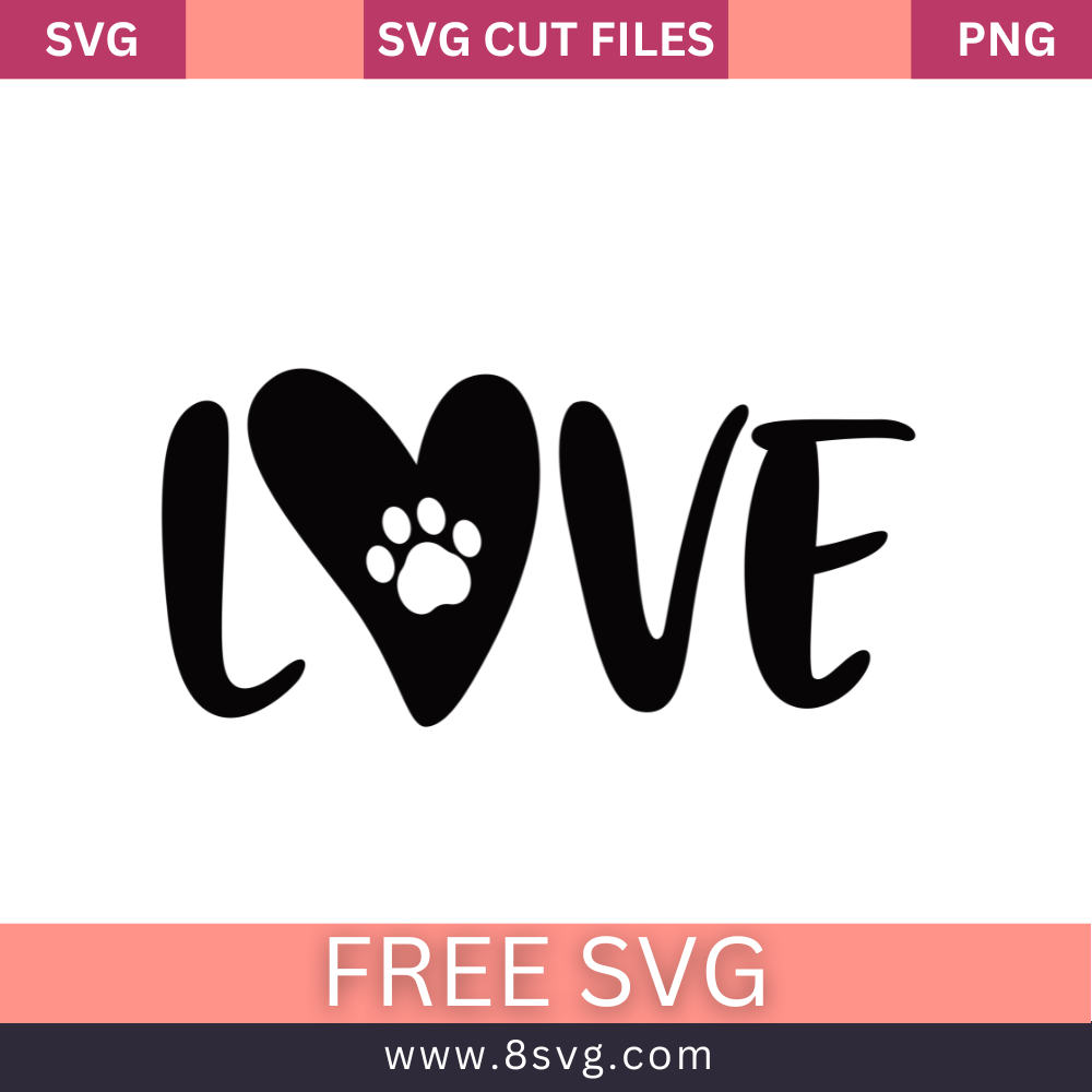 Dog love SVG Free And Png Download-8SVG