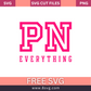 PN EVRYTHING Love Pink SVG Free Cut File for Cricut- 8SVG
