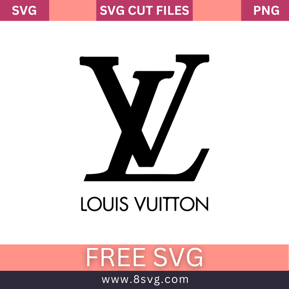 Louis Vuitton Svg Free Cut File For Cricut Download- 8SVG