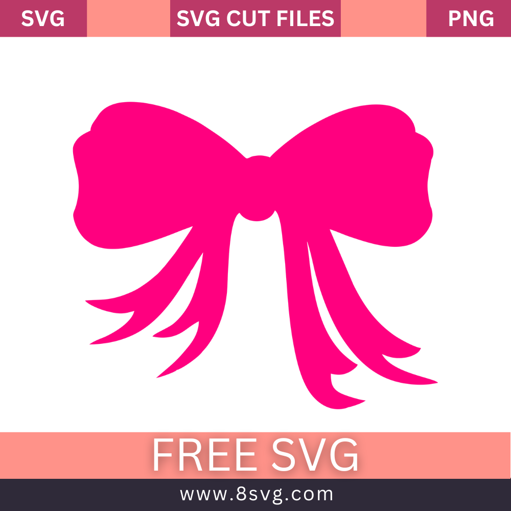 Barbie Bow SVG Free Cut File for Silhouette and Cricut- 8SVG